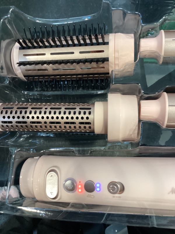 View 4 of ANGILALA Rotating Hair Dryer Blow Brush, Multi Hot Air Styler Wrap, 105,000 RPM High-Speed Volumizing Spinning Blow Dryer Brush with Auto Curlers, Dry & Smooth & Curl & Volumize All in One