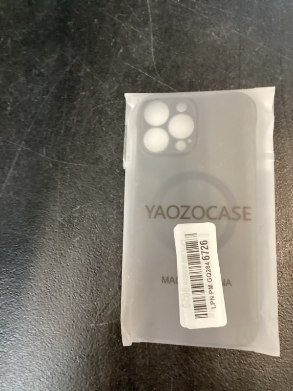 Photo 1 of YAOZOCASE for iPhone Case,Luxury Magnetic Metal Gloss Matte Ultra Thin Frameless,Compatible with Magsafe Slim Hard PC Protection Shockproof Phone Case (Black,iPhone 13 Pro Max)
