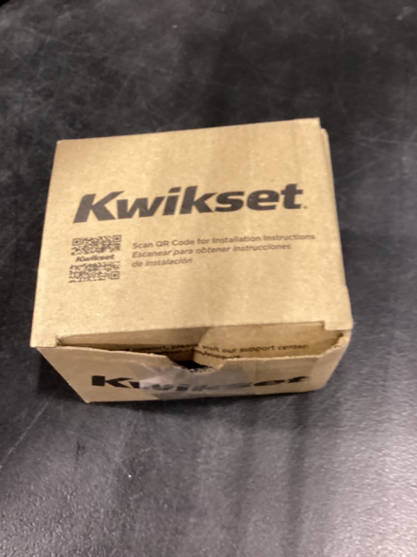 Photo 1 of Kwikset 660 Deadbolt Lock, Matte Black Square Exterior Keyed Front Entry Door, Pick Resistant SmartKey Rekey Security, Single Cylinder Dead Bolt