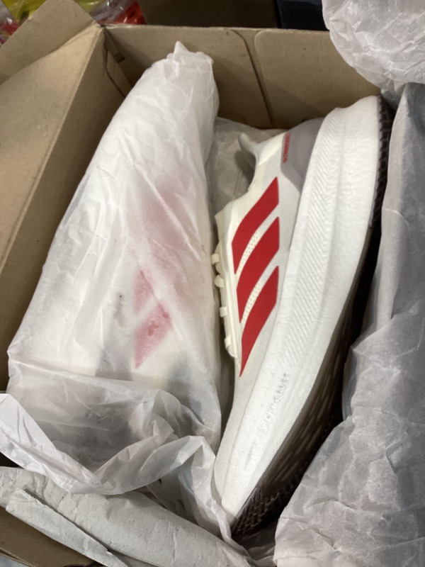 Photo 1 of Adidas Men's Ultraboost 5X Running, Off White/Better Scarlet/Crystal White, 13