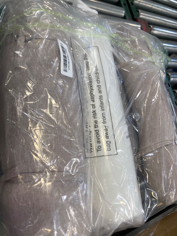 View 2 of AAAAAcessories D-Shaped Chair Cushions, 2" Thick Dining Chair Pads with Ties and Removable, Machine-Washable Cover, 17" x 16", Set of 4, Oatmeal Beige