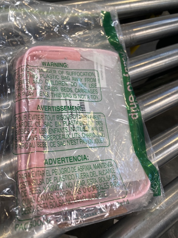 Photo 1 of BAGSMART Clear Toiletry Bag, 2 Pack TSA Approved Carry on Travel Accessories Bag Airport Airline Quart Size Bags Water Repellent Makeup Cosmetic Bag for Women (Pink-2pcs)