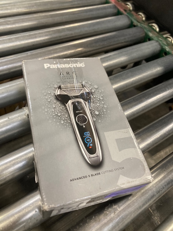 Photo 1 of Panasonic ARC5 Electric Razor for Men with Pop-Up Trimmer, Wet/Dry 5-Blade Electric Shaver with Intelligent Shave Sensor and Multi-Flex Pivoting Head, ES-LV65-S (Silver)