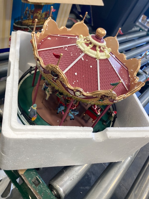 Photo 1 of Lemax Carnival-Sights & Sounds: Santa Carousel-(34682-UK), Resin, Multicolor