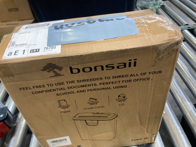 Photo 1 of Bonsaii Paper Shredder for Home Use, 8-Sheet StripCut Home Office Shredder, CD/Credit Card Shredder Machine with Overheat Protection, 3.4 Gallons Wastebasket