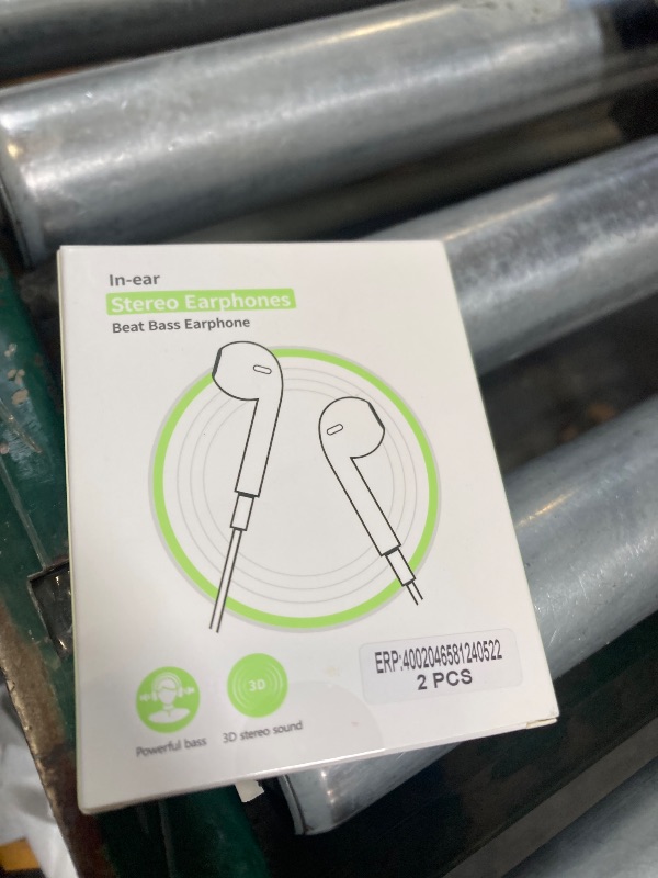 Photo 1 of Apple Earbuds, iPhone Wired with Lightning Connector [Apple MFi Certified] Wired Earphones with Microphone Volume Control Music and Calling Headphones for iPhone 14/13/12/11/SE/X/XR/XS/8/7-2 Pack