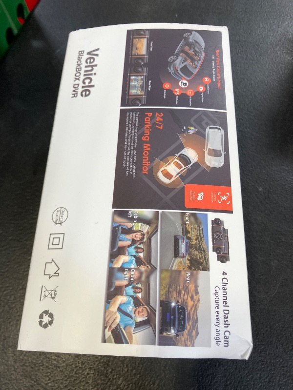 Photo 1 of XYGCACO 4-Channel 360° Dash Cam,Front,Rear,Left & Right Car Camera,4K + 3×1080P FHD Recording, 5GHz WiFi with App Control, 24-Hour Parking Monitor, 8 IR Lights Night Vision, with 64GB SD Card, Gold