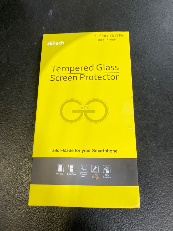Photo 1 of JETech Screen Protector for iPhone 17e (2026) / iPhone 16e / iPhone 13/13 Pro, Tempered Glass Film, 6.1-Inch Display, 3-Pack