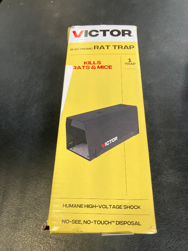 Photo 1 of Victor Indoor Electronic Rat Trap, Humane Electric Rat Traps Indoor for Home, No Touch, No See Traps - M241B - Quickly and Humanely Kill Rats Indoors - 1 Pack