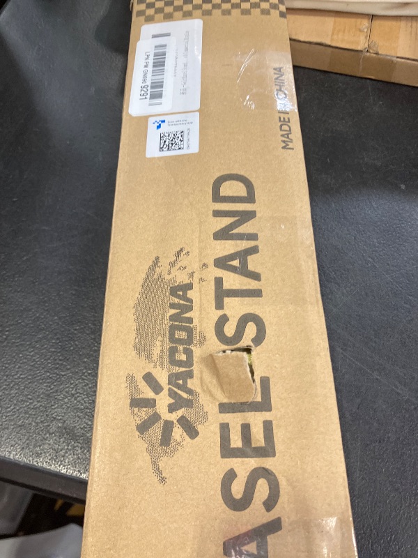 Photo 1 of Gold Easel Stand for Sign, Heavy Duty Metal Display Easel with Adjustable Chain, 4-Tier Height Art Easel for Painting, Wedding Sign, Posters & Commercial Display