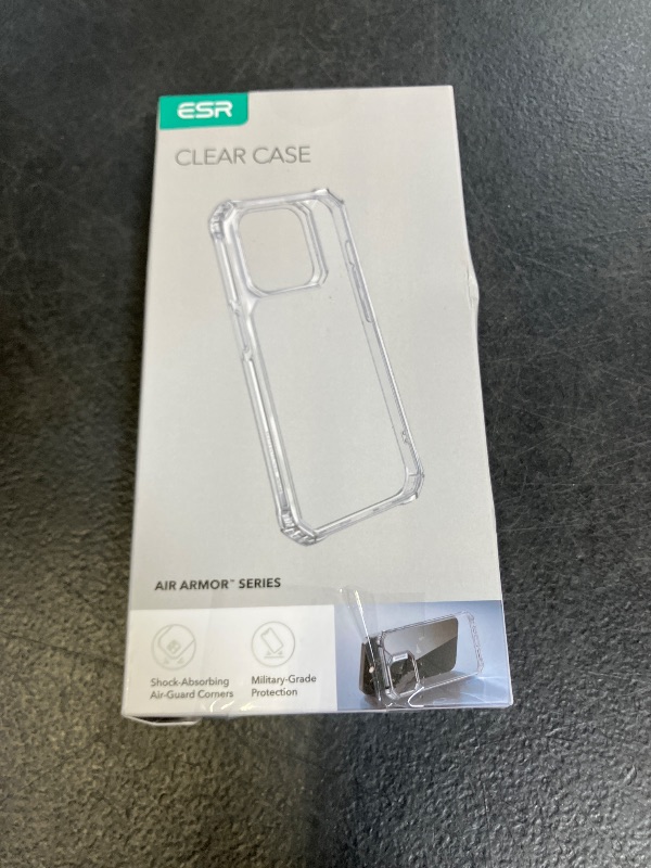 Photo 1 of ESR for iPhone 15 Pro Case, Military-Grade Protection with Shock-Absorbing Corners, Scratch-Resistant and Anti-Yellowing Acrylic Back, Slim Protective Phone Case, Air-Armor Series, Clear