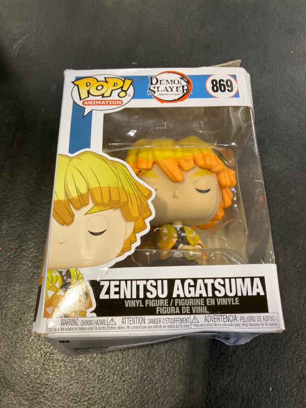 Photo 1 of Funko Pop Animation: Demon Slayer - Zenitsu Agatsuma, 3.75 Inches - Collectable Vinyl Figure - Gift Idea - Official Merchandise - Toys for Kids & Adults - Anime Fans - Model Figure for Collectors