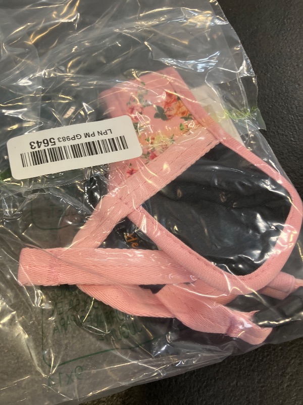 Photo 1 of HEELE Dog Muzzle,Soft Nylon Muzzle Anti Biting Barking Chewing,Air Mesh Breathable Drinkable Adjustable Loop Pets Muzzle for Small Medium Large Dogs 4 Colors 4 Sizes (P-Pink Flower, M)