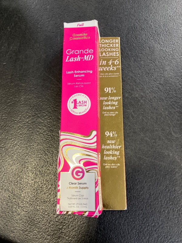 Photo 1 of Grande Cosmetics GrandeLASH-MD Lash Enhancing Serum - Peptide & Vitamin Infused Formula for Longer, Thicker, Fuller Looking Lashes - Ophthalmologist Tested, Cruelty-Free, 3 Month Supply (2mL)