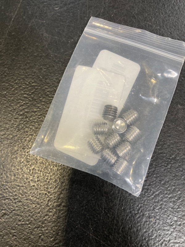 Photo 1 of 10Pcs M8-1.25 x 8mm Hex Socket Set Grub Screws,Headless Cup Point,Flat Point Grub Bolt,Internal Hex Drive,304 Stainless Steel,Headless Concave End,Metric External Thread,for Towel Rack Door Knob