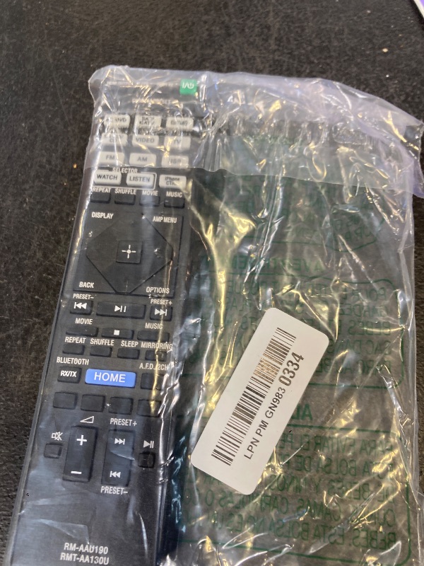 Photo 1 of RMT-AA130U RM-AAU190 Replace Remote Control Applicable for Sony STR-DN1060 STR-DN860 STR-DH550 STR-DH750 STRDN1060 STRDH550 STRDH750 Home Theatre AV Receiver