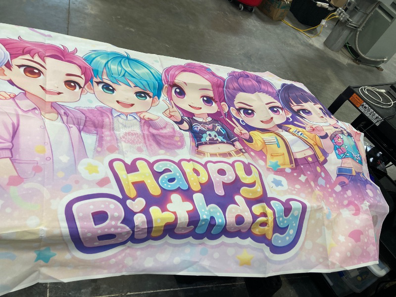 Photo 1 of DEMON HUNTERS HAPPY BIRTHDAY BACKDROP