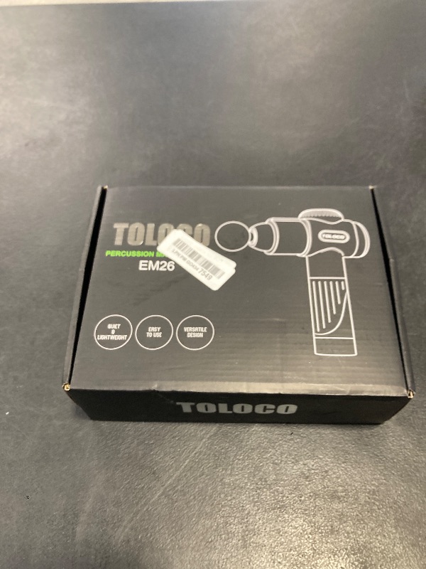 Photo 1 of TOLOCO Massage Gun, Deep Tissue Back Massage for Athletes for Pain Relief, Percussion Massager with 10 Massages Heads & Silent Brushless Motor, Fathers Day Dad Gifts, Grey