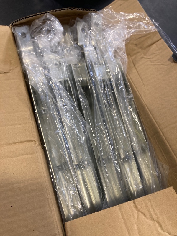 Photo 1 of 10 Pack Barbed Wire Arm for Top Rail Chain-Link Fence,Galvanized Steel Fence Height Extender for Garden Outdoor, Cornered Barbwire Arm Barbwire Arm Extensions for Chain Link Fence (1-5/8“-10 Pack)