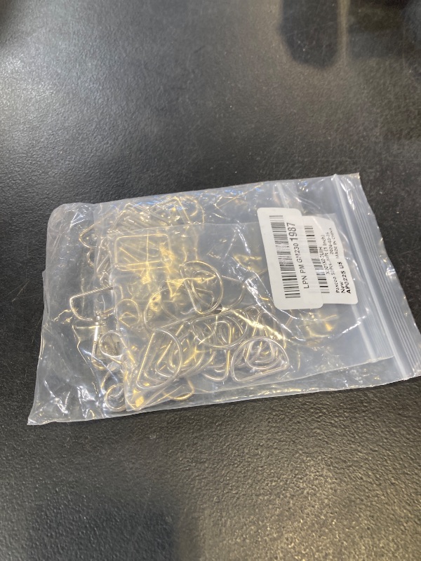 Photo 1 of Paxcoo 50Pcs Keychain Bulk with Key Chain Swivel Hook D Rings and Slide Buckles for Handbag Purse Hardware Craft (1 Inch)