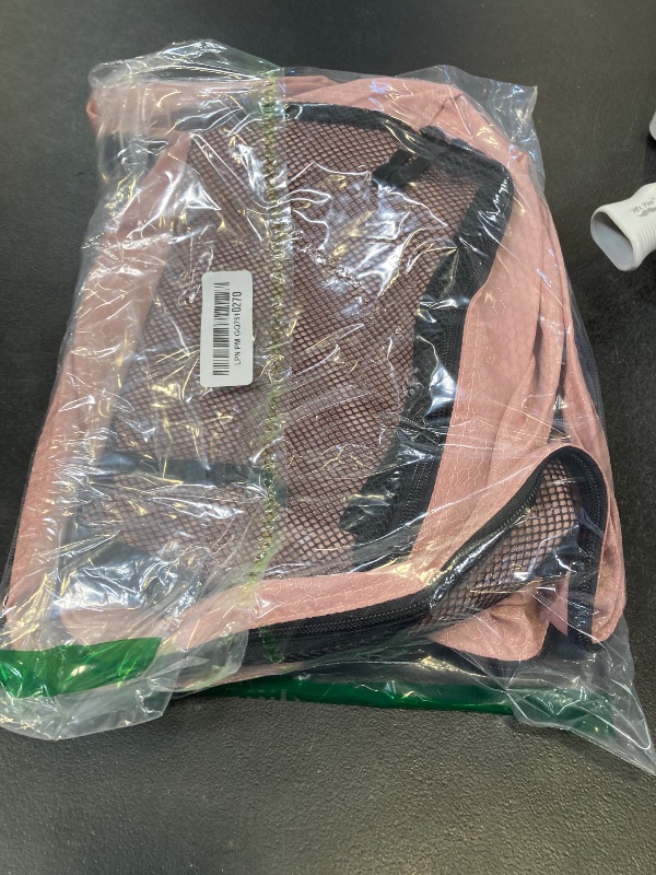Photo 1 of Packing Cubes for Travel Essentials,4 Set Packing Cubes for Suitcases,Lightweight Mesh Luggage Organizer Bag,Meat pink