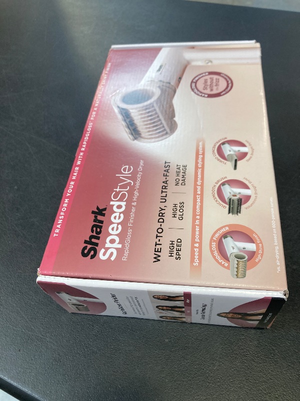 View 2 of Shark Hair Dryer | SpeedStyle | No Heat Damage Hair Styling Tool | 3 Styling Tools Included | Portable & Powerful Blow Dryer | Best for Straight & Wavy Hair | Silk | HD331