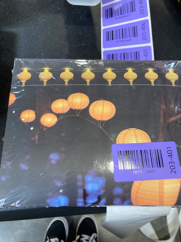 Photo 1 of ZGWJ 24 Pack Paper Lantern Lights, Mini LED Battery Operated Lights, Waterproof, Hanging Decorative Lights for Wedding Camping Party Balloon Lanterns Christmas, Last 36 Hours - Warm White