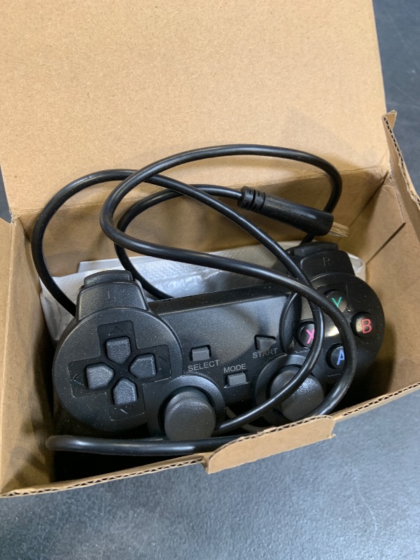 Photo 1 of PS2 Controller, 2 Packs Wired Controller Compatible with PS2/PS2 Slim/PS1, PS2 Replacement Wired Controller with Dual Vibration, Black