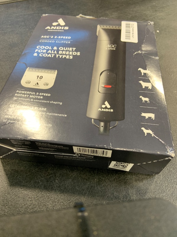 Photo 1 of Andis 24675 UltraEdge 2-Speed Detachable Blade Pet/Dog Clipper – Runs Cool & Quiet, Designed with Two-Speed Rotary Motor & Shatter-Proof Housing - for All Coats & Breeds - 120 Volts, Black