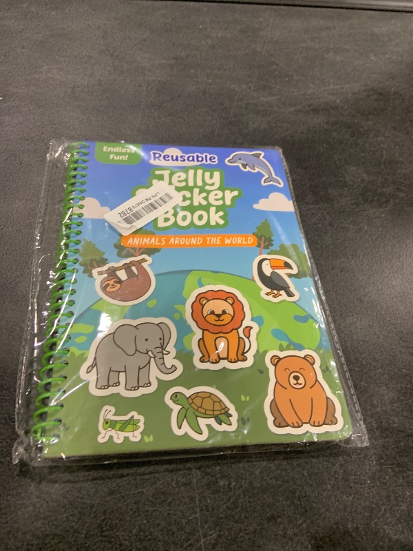 Photo 1 of Reusable Sticker Book - Animals - 50 Jelly Stickers for Toddlers & Kids 3-5: Fun Toddler Travel Toys, Airplane & Car Activities for Kids - Sticker Books for Toddlers 3 Years Old, Toy Gifts for 1-3 2-4