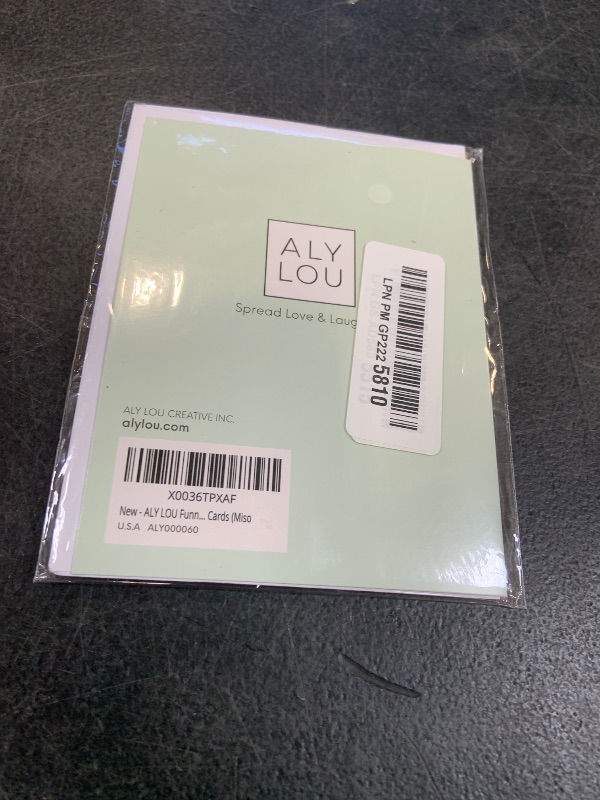 Photo 1 of ALY LOU Funny Graduation Card – Punny Greeting Card Congratulations, New Job, Promotion, New Home, College, Employee, Coworker, Friend, Him, Her | Blank Inside (Miso Proud)