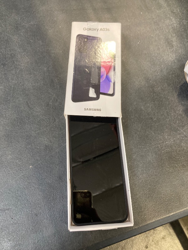 Photo 1 of SAMSUNG Galaxy A03s Cell Phone, Factory Unlocked Android Smartphone, 32GB, 3 Camera Lenses, Infinity Display Screen, Long Battery Life, Expandable Storage, US Version, Black
