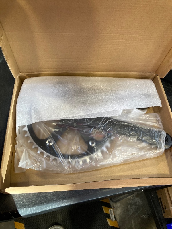 Photo 1 of WEERAS Urban Folding Bicycle Crankset Single Tooth Disc 44T 130BCD 170mm Crank Set is Suitable for Most Single Speed Bicycles