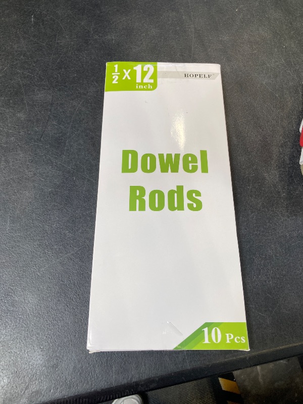 Photo 1 of HOPELF 10PCS Dowel Rods - 1/2 x 12 Inch Bamboo Sticks - for Crafts, Hardwood Assortment, DIYers