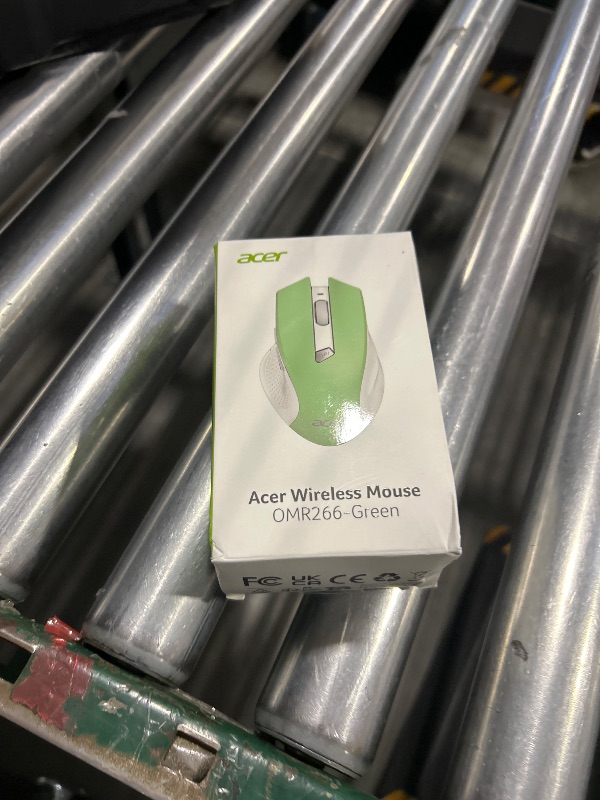 Photo 1 of Acer Wireless Mouse for Laptop, 2.4GHz Computer Mouse 3 Adjustable DPI Office Cordless USB Mice with USBA Receiver, 6 Buttons, 1600 DPI, Medium to Large Sized Hands (Green)