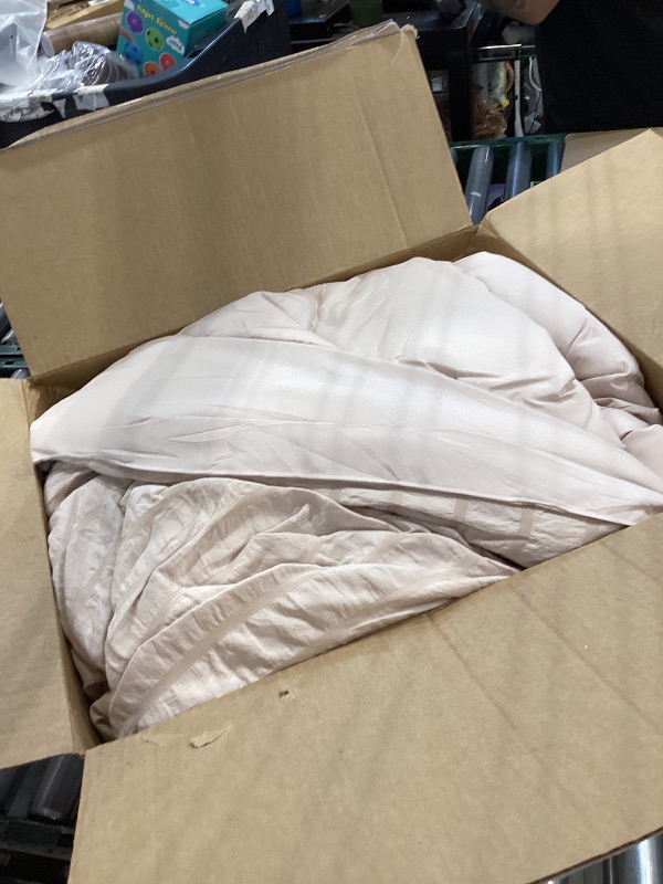 Photo 1 of CozyLux Oversized Queen Comforter Set Beige - 7 Pieces Bed in a Bag Comforter Set with Sheets, Luxury Soft Bed Set All Seasons, Bedding Set with Down Alternative Comforter, Sheets, Pillowcases & Shams