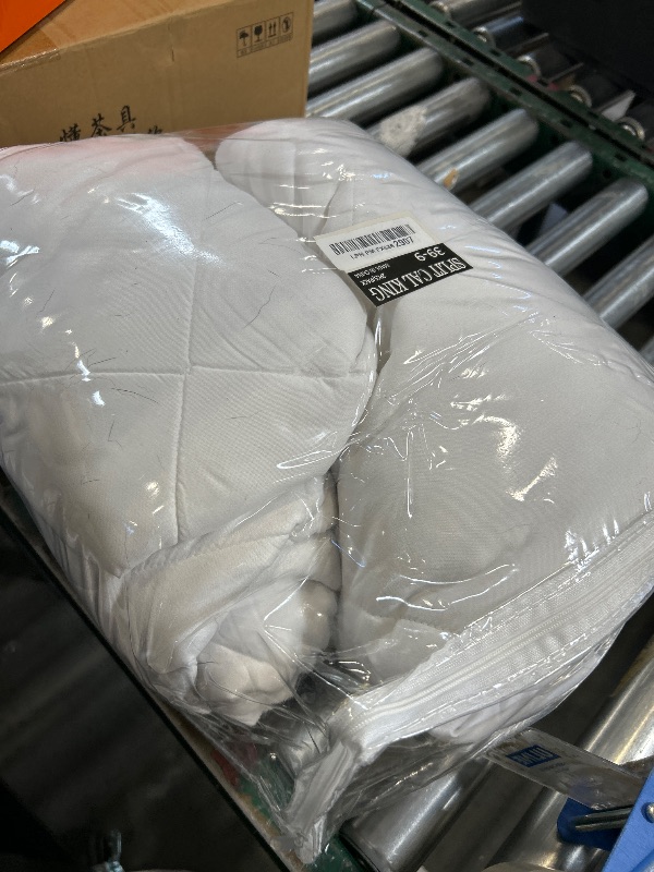 Photo 1 of Kingnex Split California King Mattress Topper for Adjustable Bed 2 Cali Twin XL 36x84 Fluffy Matress Cover Quilted Fitted Mattress Pad with Deep Pocket