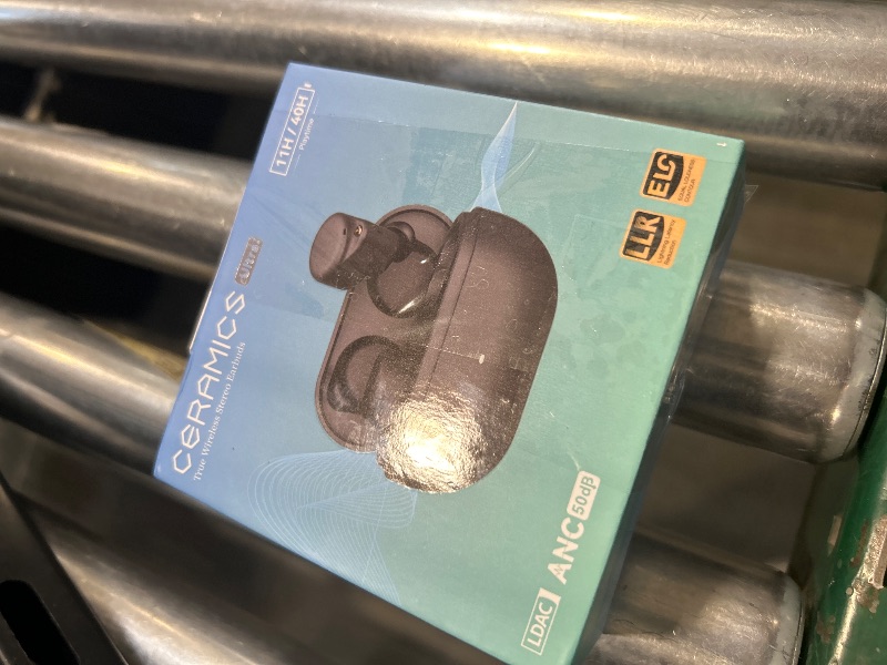 Photo 1 of ROSESELSA Ceramics Ultra True Wireless Earbuds, 99% Active Noise Canceling Headphones, Hi-Res LDAC LHDC, Bluetooth 6.0, Sweat Resistant Anti-Wind, 11H/40H Battery, 4 HD Mics, Game (Night)