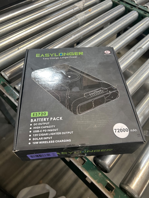 View 3 of EASYLONGER CPAP Battery Backup Power Supply ES720, 266.4Wh(Exceeds Airline Limit) for AirSense 11, AirSense 10, AirCurve 10, AirMini, Philips Dreamstation/ 2, Emergency Battery for Outdoor Camping