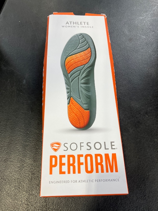 View 2 of Sof Sole womens Athlete Performance Full-length Insole, Orange, 8 11 US