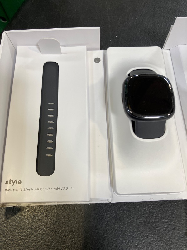 Photo 1 of Fitbit Sense 2 Advanced Health and Fitness Smartwatch with Stress and Sleep Tools - 3-Month Google Health Premium Membership Included - ECG App, SpO2, 24/7 Heart Rate, and GPS - Shadow Grey/Graphite
