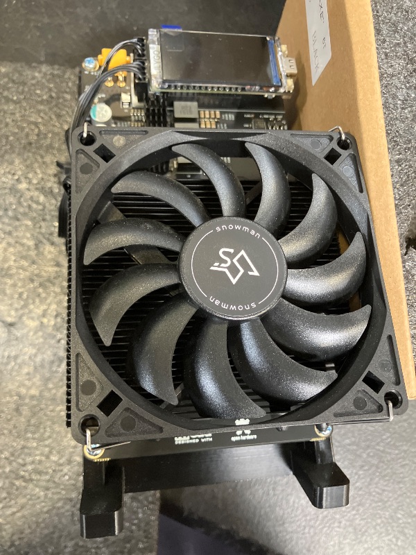 View 4 of Nerdqaxe++ rev 6.1 Bitcoin Miner, Upgraded 6TH/s 16.5J/TH Efficiency 100W Low Power, 2.4G Signal & Quiet Dual Fan Open-Source Crypto Machine for BTC Solo Mining