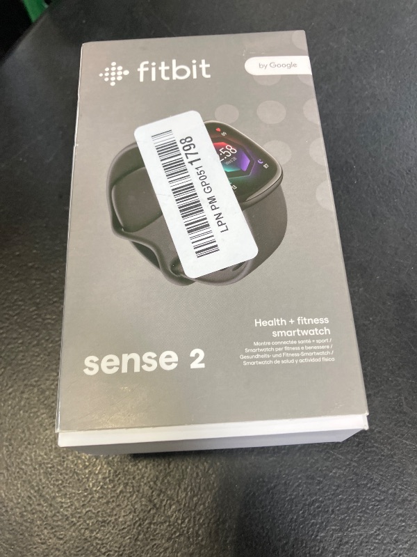 Photo 1 of Fitbit Sense 2 Advanced Health and Fitness Smartwatch with Stress and Sleep Tools - 3-Month Google Health Premium Membership Included - ECG App, SpO2, 24/7 Heart Rate, and GPS - Shadow Grey/Graphite