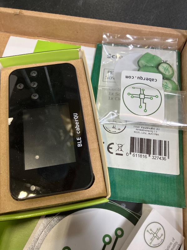 Photo 1 of BLE caberQU Digital USB-C Cable Tester, USB PD 3.0/3.1/3.2 eMarker readout, 25 pin Continuity pinout, USB2/3/4, Cable Resistance, iOS&Android app (BLE caberQU Screen Protector kit)