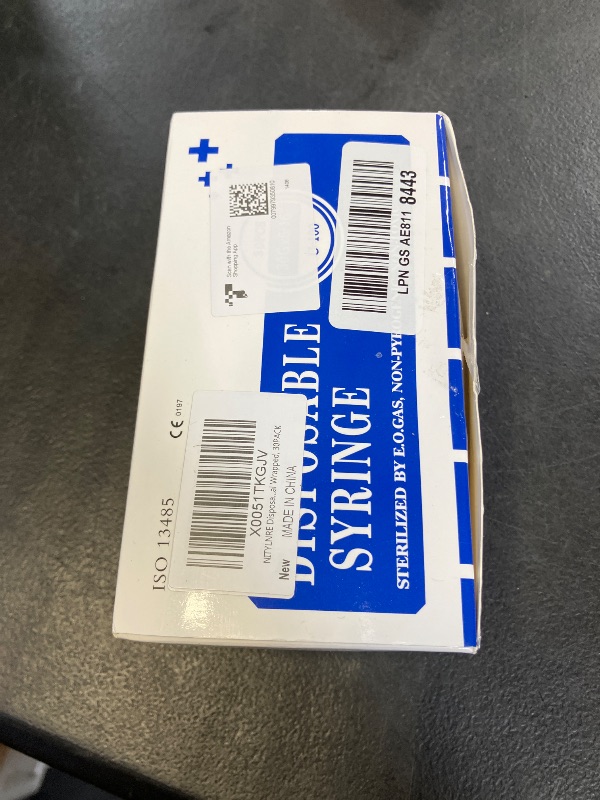 Photo 1 of NITYLNRE Disposable Syringe, Individual Wrapped, 30PACK