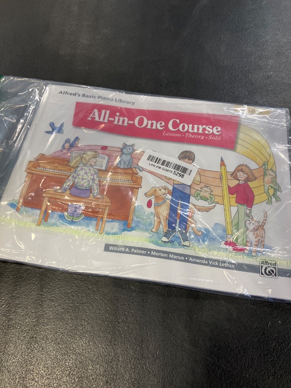 Photo 1 of All-in-One Course for Children: Lesson, Theory, Solo, Book 1 (Alfred's Basic Piano Library)