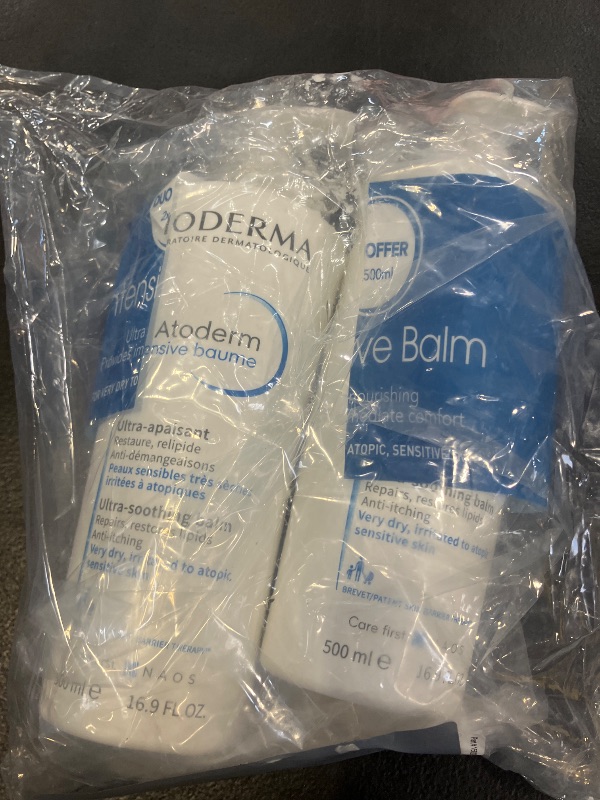 Photo 1 of Bioderma Atoderm Intensive Balm Duo Pack Ultra-Nourishing Body Cream for Very Dry Skin, 2x16.9 Fl Oz