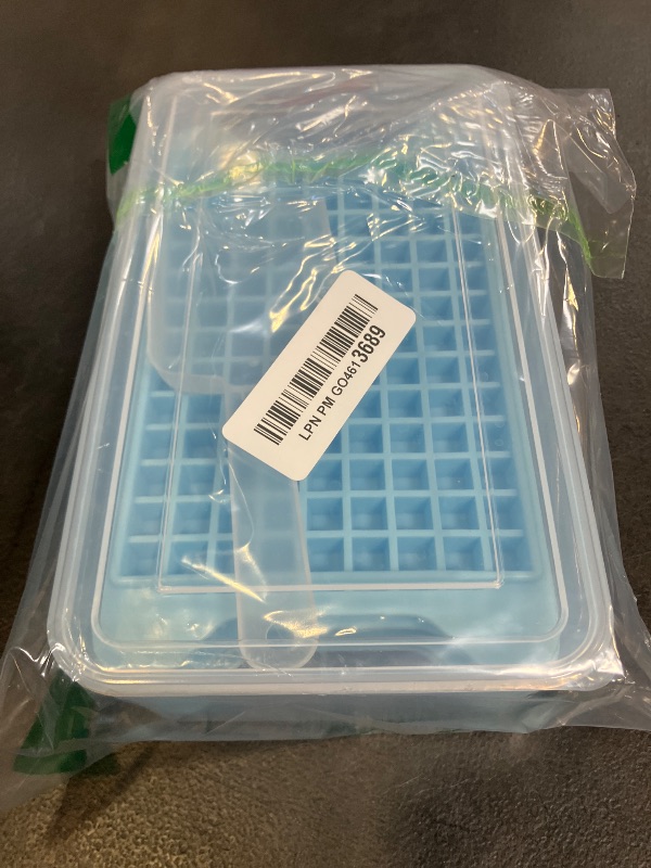 Photo 1 of Mini Ice Cube Tray for Freezer: GGUW Nugget Ice Cube Tray with Bin - Crushed Ice Tray Making 4×117 PCS Icecube - Easy Release Iced Maker Trays