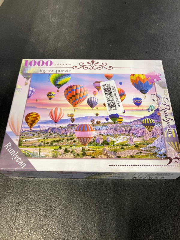 View 2 of Puzzles for Adults 1000 Piece Puzzles for Adults –Hot Air Balloons Landscape Style Jigsaw Puzzle Game Toys Gift