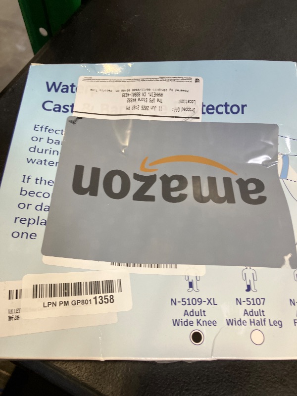 Photo 1 of VALLEYWIND Knee Cast Cover for Shower Waterproof Knee Cover for Shower after Surgery Reusable Cast Bag After Surgery for Wound, Burns, Bandage